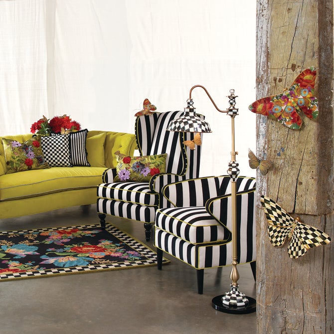 Courtly Check Butterfly Wall Decor image number 4