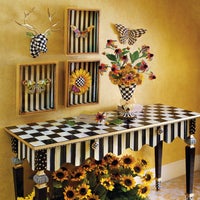 Courtly Check Butterfly Wall Decor