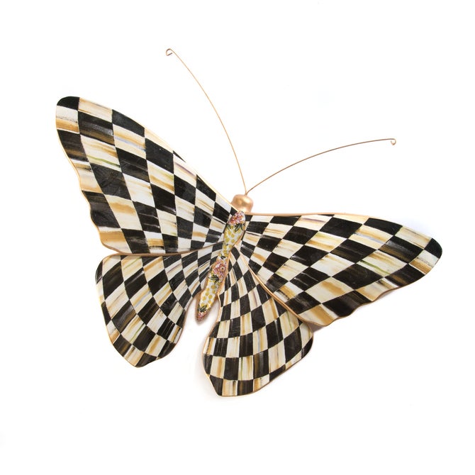 Courtly Check Butterfly Wall Decor image number 0