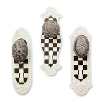 Courtly Door Knob Hooks, Set of 3