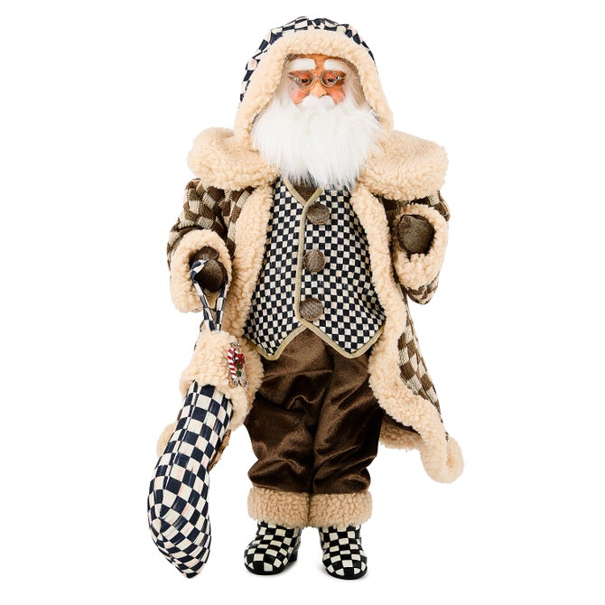 Gingerbread Fabric Santa image number 0