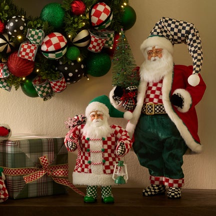 Check It Out Fabric Santa with Tree