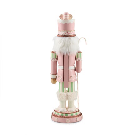 Rosy Peppermint Wood Nutcracker