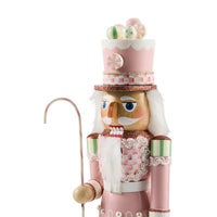 Rosy Peppermint Wood Nutcracker