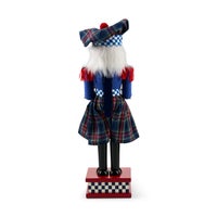 Timeless Tartan Wood Nutcracker
