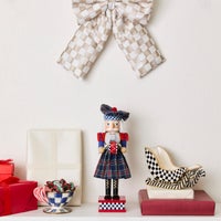 Timeless Tartan Wood Nutcracker