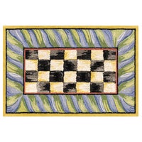 Courtly Check Purple & Green 2' x 3' Washable Rug