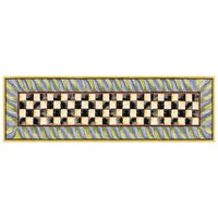 Courtly Check Purple & Green 2'6" x 8' Washable Runner