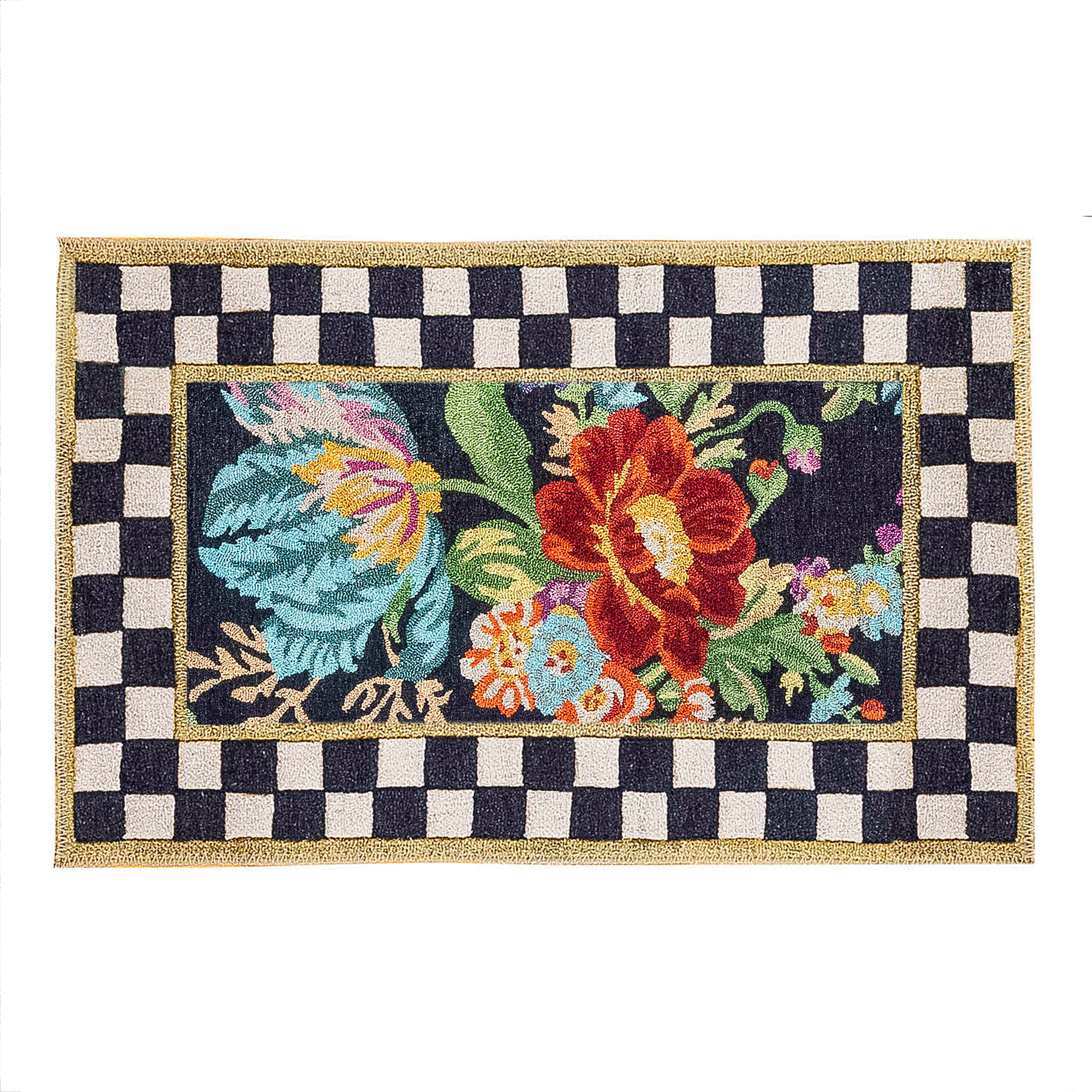 MacKenzie-Childs | Flower Market 2' x 3' Washable Rug