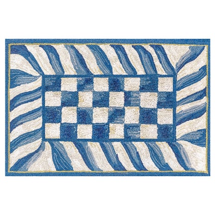 Truly Royal Check 2' x 3' Washable Rug