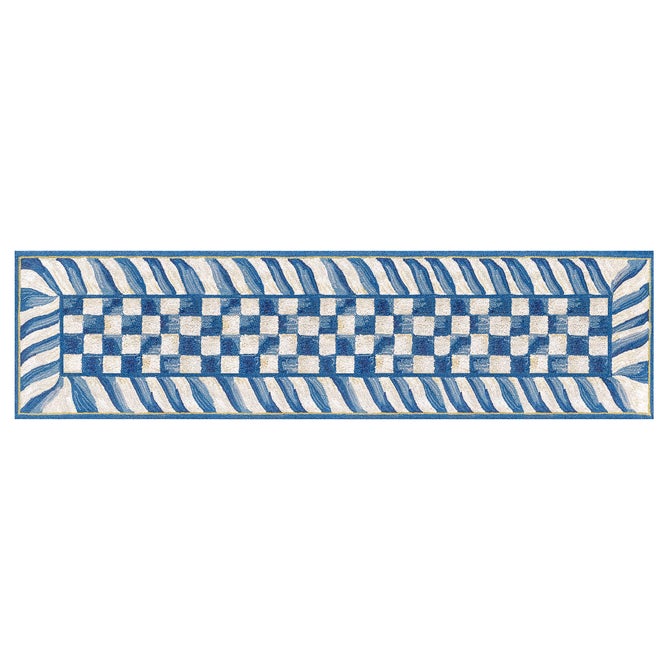 Truly Royal Check 2'6" x 8' Washable Runner image number 0