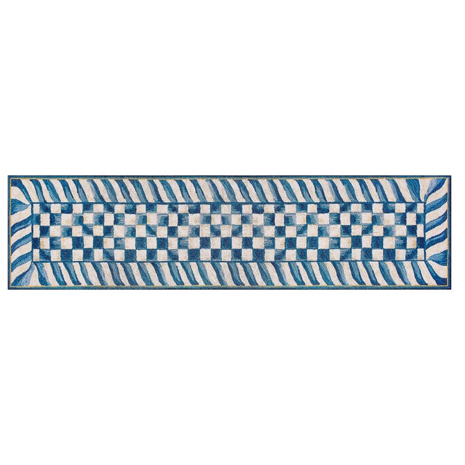 Truly Royal Check 2'6" x 10' Washable Runner image number 0