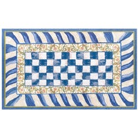 Truly Royal Check 3' x 5' Washable Rug
