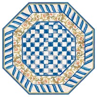 Truly Royal Check 6' Octagon Washable Rug