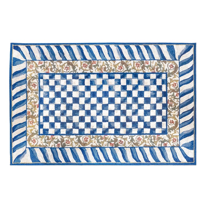 Truly Royal Check 5' x 7'6" Washable Rug image number 0