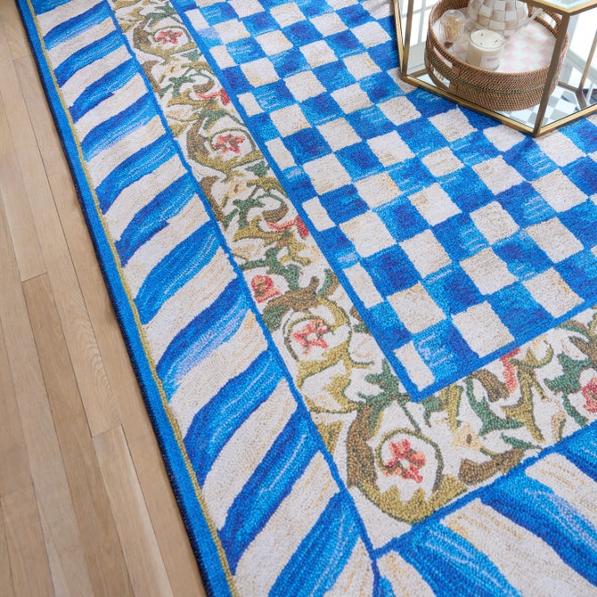 Truly Royal Check 8' x 10' Washable Rug image number 4