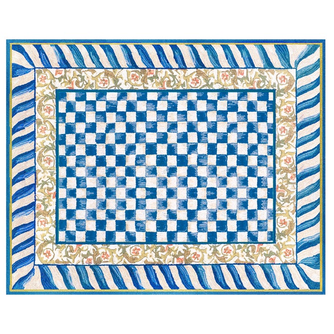Truly Royal Check 8' x 10' Washable Rug image number 0