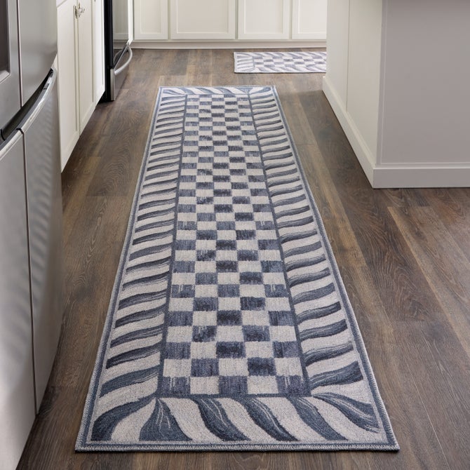 Sterling Check 2'6" x 8' Washable Runner image number 1