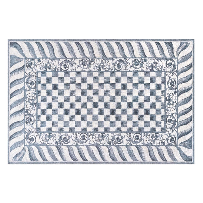 Sterling Check 5' x 7'6" Washable Rug image number 0