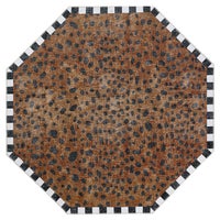 Cheetah 6' Octagon Washable Rug