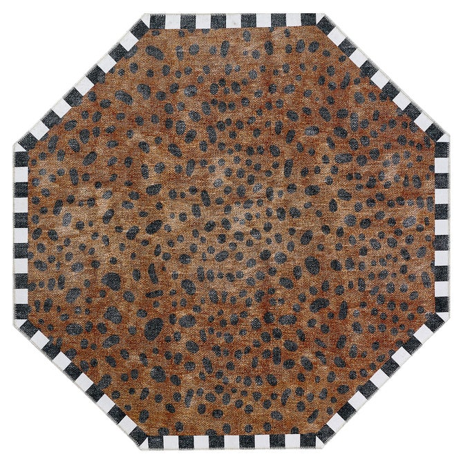 MacKenzie-Childs | Cheetah 6' Octagon Washable Rug