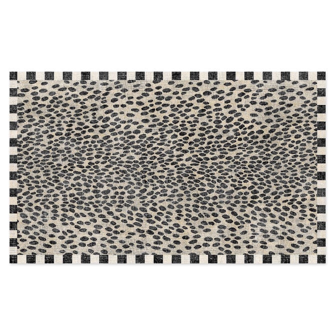 Snow Leopard 2' x 3' Washable Rug image number 0
