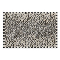 Snow Leopard 3' x 5' Washable Rug