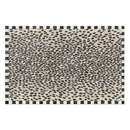 Snow Leopard 5' x 7'6" Washable Rug
