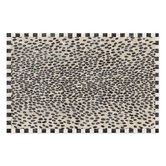 Snow Leopard 5' x 7'6" Washable Rug image number 0