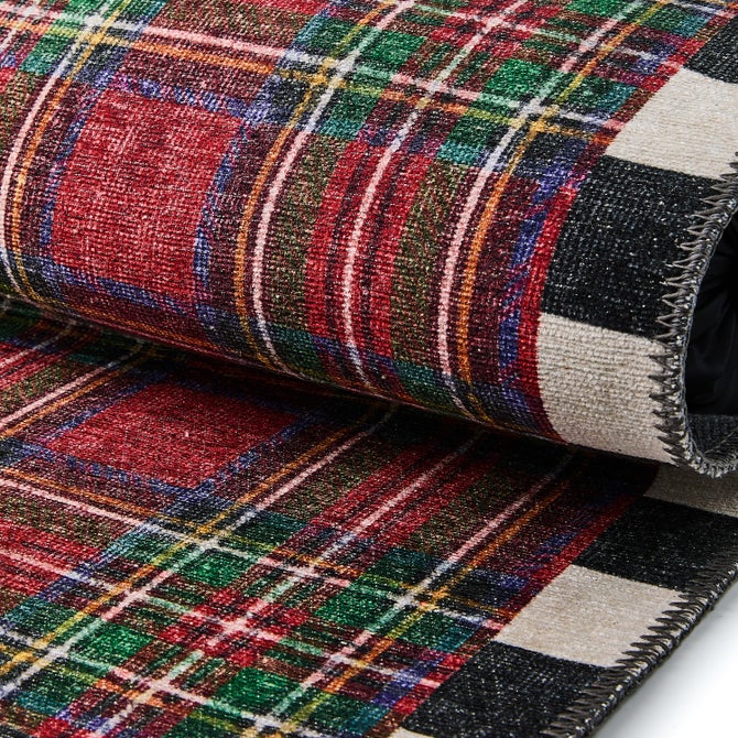 Royal Stewart Tartan Red 3' x 5' Washable Rug image number 1