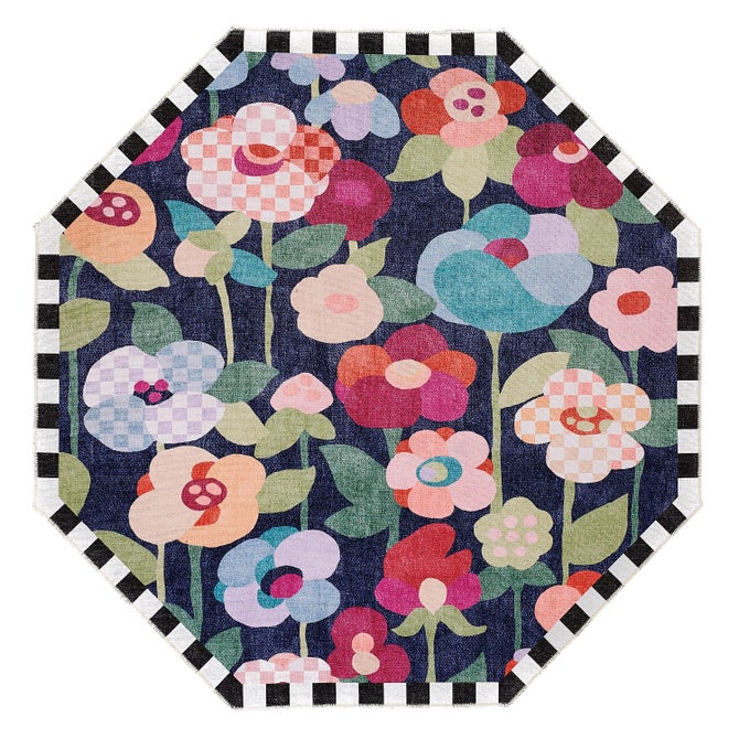 Posie Field 6' Foot Octagon Washable Rug image number 0