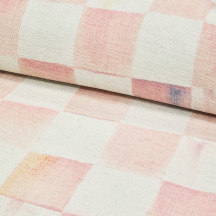 Rosy Checkered 2'6" x 10' Washable Runner