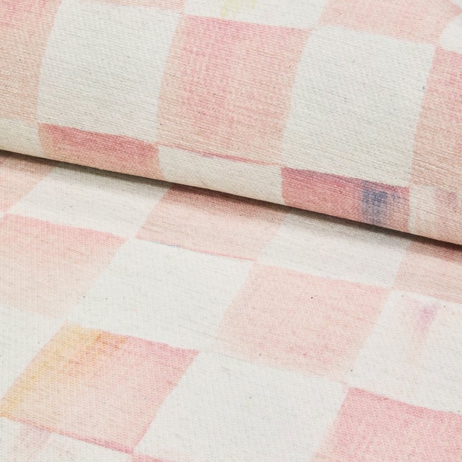 Rosy Checkered 8' x 10' Washable Rug image number 3