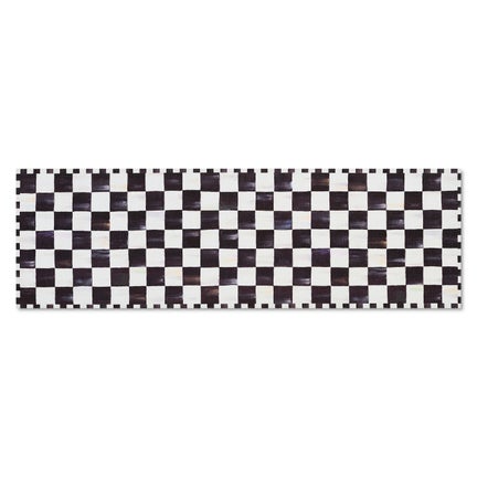 Courtly Checkered 2'6" x 8' Washable Runner
