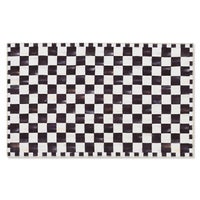 Courtly Checkered 3' x 5' Washable Rug