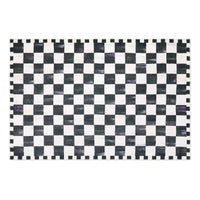 Courtly Checkered 5' x 7'6" Washable Rug