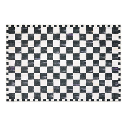 Courtly Checkered 5' x 7'6" Washable Rug