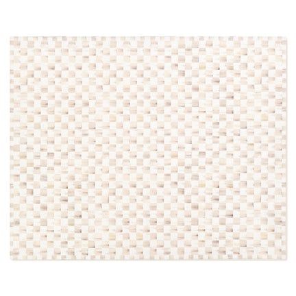 Mocha Checkered 8' x 10' Washable Rug