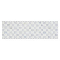 Sterling Checkered 2'6" x 8' Washable Runner