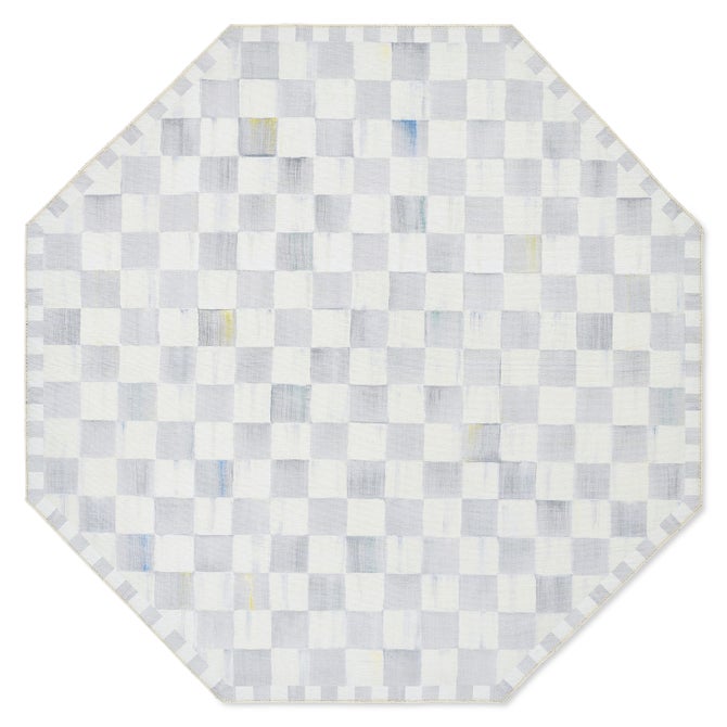 Sterling Checkered 6' Octagon Washable Rug image number 0