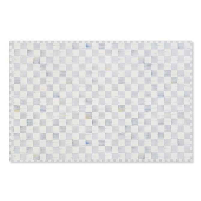 Sterling Checkered 5' x 7'6" Washable Rug image number 0