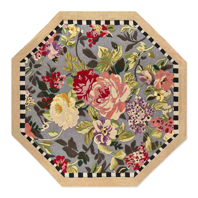 Tudor Rose 6' Octagon Washable Rug image number 0