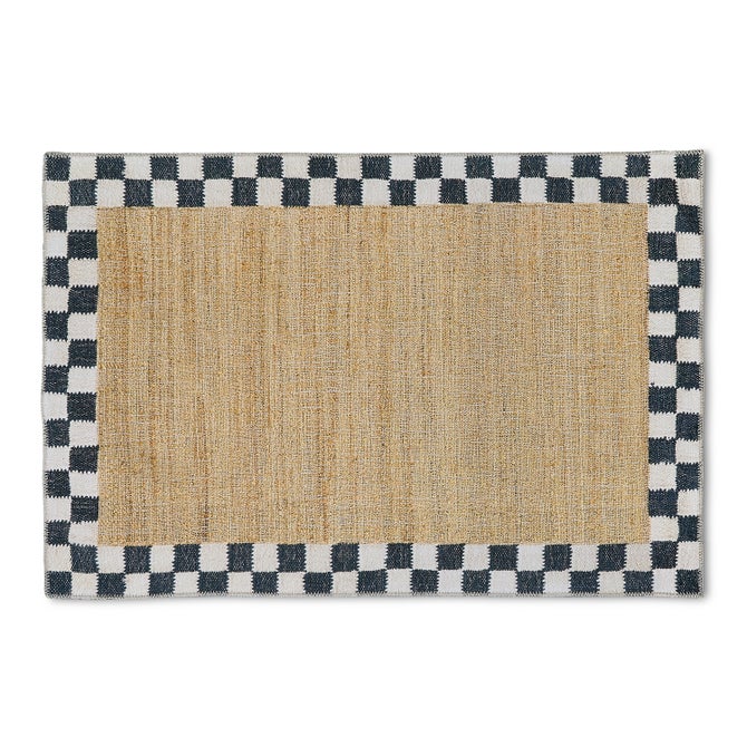 Naturals Check 3' x 5' Washable Rug image number 0