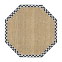 Naturals Check 6' Octagon Washable Rug