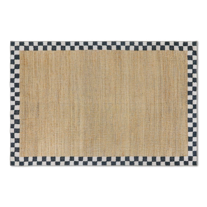 Naturals Check 5' x 7'6" Washable Rug image number 0