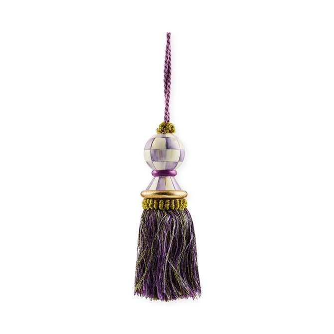 Violet Check Tassel image number 0