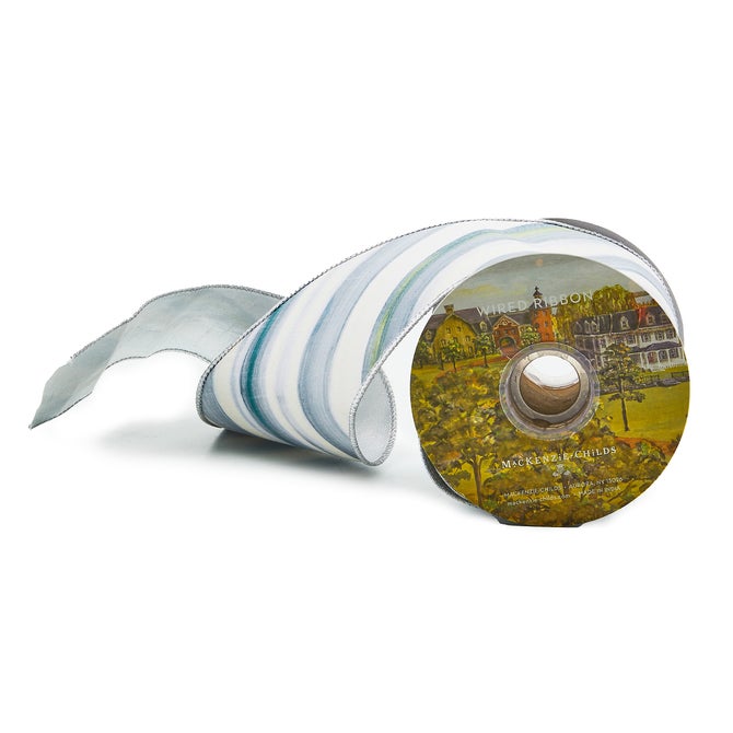 Sterling Stripe 4" Ribbon image number 0