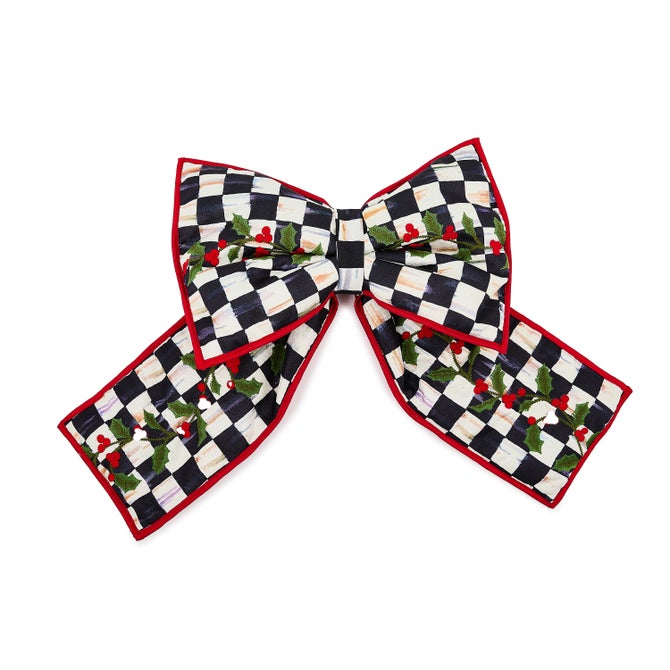 Courtly Check Holly Large Bow image number 0