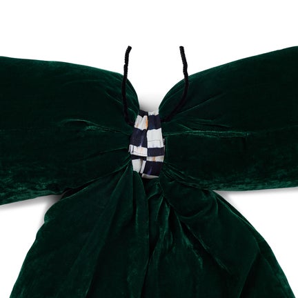 Green Velvet Jumbo Bow