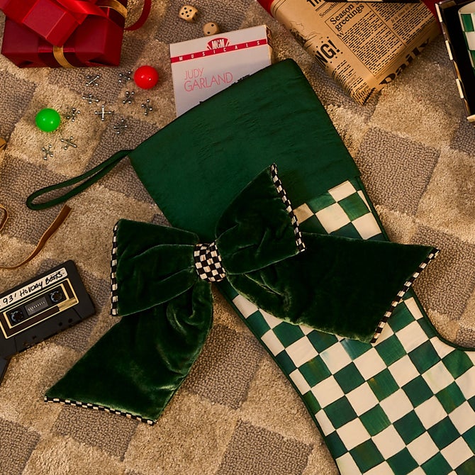 Green Velvet Small Bow image number 3